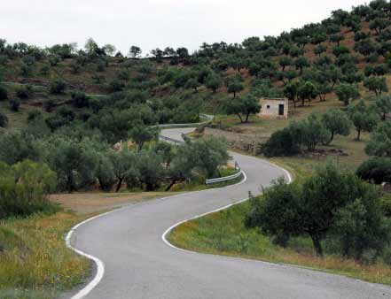 Strasse in Spanien